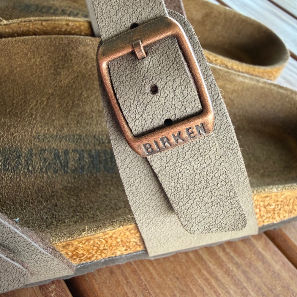 Birkenstock Mayari Stone Birko-Flor Toe Loop Sandals Mocha Brown EU39 US 8-8.5W - Picture 7 of 11